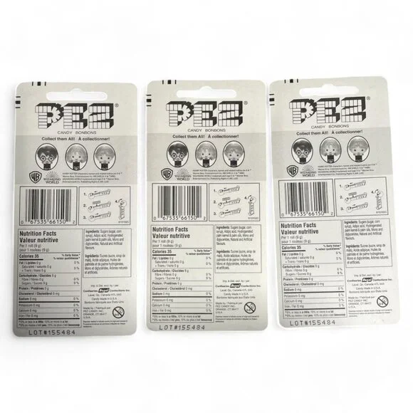 Pez Dispenser Harry Potter Bundle - Harry, Hermione, & Ron (NEW) - Picture 2 of 2